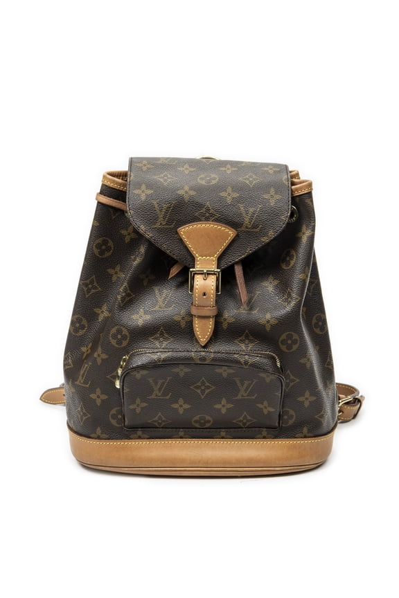 Pre-Owned Louis Vuitton Brown Montsouris MM Backpack Monogram Canvas