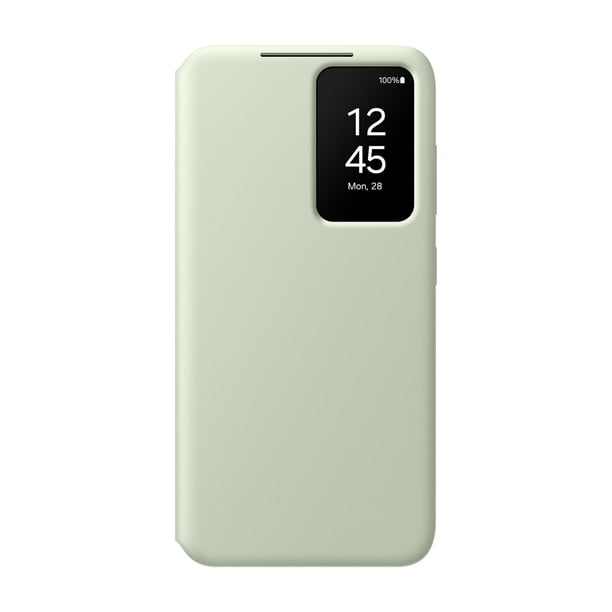 Funda para teléfono Samsung Galaxy S24 S-View Wallet, color verde claro