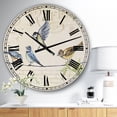 thumbnail image 2 of DesignArt Oiseaux Rassemblés sur Fil Paris I Grande Horloge Murale, 2 of 2