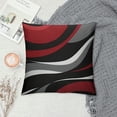 thumbnail image 2 of Nawypu  Red and Black Throw Pillow Covers, Grey Modern Abstract Pillowcases,Gray Geometric Circle Pattern Decor for Sofa Couch Living Room Bedroom Home Outdoor, 2 of 5