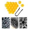 thumbnail image 3 of 20 piezas de tapas de tuercas de rueda de coche, cubierta de tornillo de cubo automático Universal, reemplazo de tuercas de neumáticos a prueba Vehículos, repuestos y accesorios Mis Amarillo 19 mm, 3 of 6