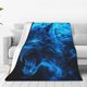 thumbnail image 1 of Fotbe Wolf Manta de Franela Acolchonada con Estampado, Súper Suave y Esponjosa, Extra Grande para Sofá, Cama, Uso Todo el Año-60"x50", 1 of 7
