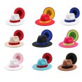 thumbnail image 3 of SAYOO Sombrero de lana de otoño neutro, sombrero de Fedora de doble cara de moda con cinta decorativa SAYOO moda, 3 of 3