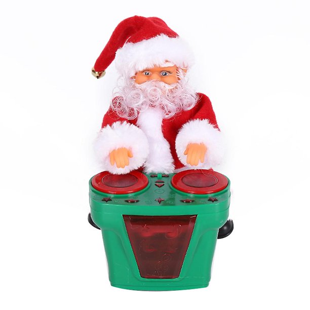 Divertido juguete eléctrico de Papá Noel para muñeca, juguete musical, decoración navideña, regalo de Feliz Año Nuevo