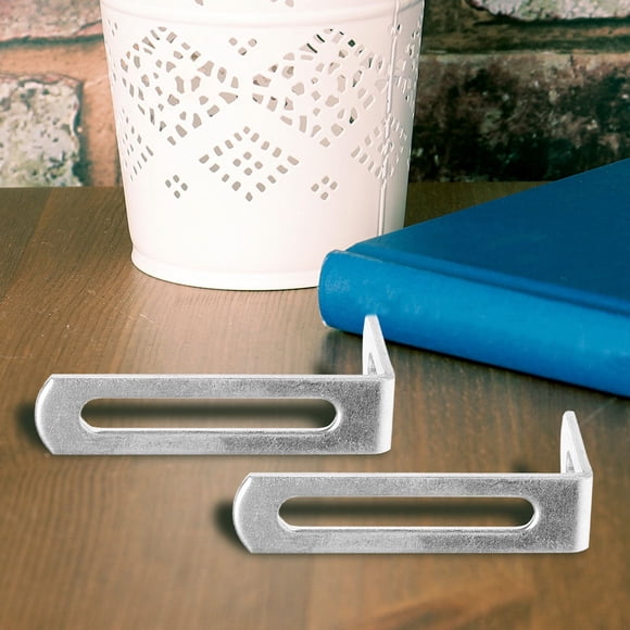 Phenofice 20Pcs Metal L Brackets Small Shelf Brackets Rust Resistant for Home Furniture