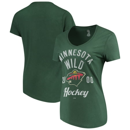 NHL Minnesota Wild Ladies Classic V-Neck Tunic Cotton Jersey Tee