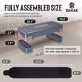thumbnail image 3 of SAKAE Aerobic Step Platform Set with Waist Trimmer & Measuring Tape, Exercise Steppers for Home Gym Exercise Fitness, Adjustable Height 2 Level Risers Workout Step Platform Trainer, Pink, 3 of 9