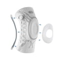 thumbnail image 1 of Kuangmi Knob Knee Brace for Pain Relief, Knee Support with Patella Gel Pad & Side Stabilizers, Compression Knee Sleeve for Workout, Arthritis, Joint Pain, Meniscus Tear (White,Left,X-Large,Single), 1 of 9