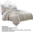 thumbnail image 5 of Benjara BM231782 Corfu Ruffle Design Queen Comforter Set, Beige - 8 Piece, 5 of 5