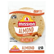 Mission Almond Flour Tortilla Wraps, 7 oz, 6 Count