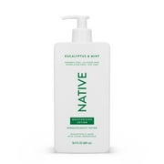 Native Moisturizing Hand & Body Lotion, Eucalyptus & Mint, Paraben Free, for Women and Men, 16.5 fl oz