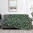 thumbnail image 2 of Disketp Crocodile And Oranges Flannel Blankets - Thick and Warm Blanket for Winter, Soft Fuzzy Plush King Blanket for All Seasons-80"x60", 2 of 6