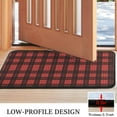 thumbnail image 3 of Red and Black Christmas Plaid Pattern Door Rugs,Washable Non Slip Door Mats Indoor,Decorative Door Mats,Entry Mat Indoor for Entrance,Bedroom,Kitchen,Bathroom,30"x17", 3 of 6