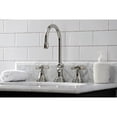 thumbnail image 4 of Kingston Brass KS2986ZX Millennium Widespread Bathroom Faucet with Brass Pop-Up, Polished Nickel, 4 of 8