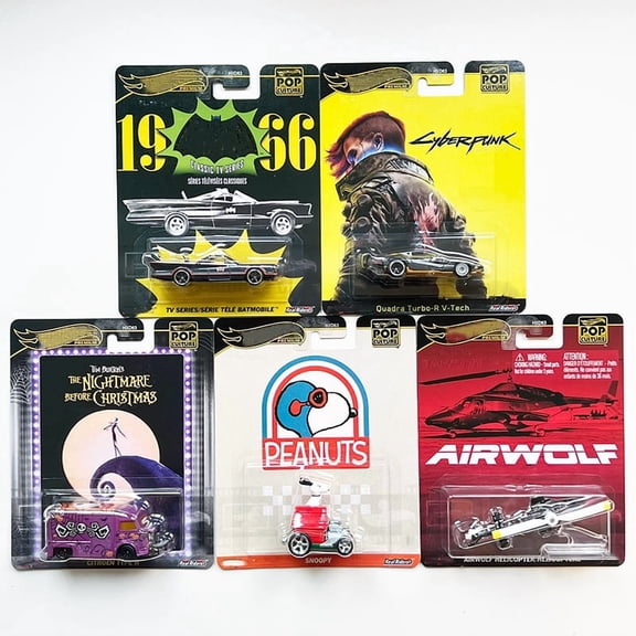 HW Premium 2025 Pop Culture Set of 5 Cars HXD63