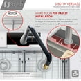 thumbnail image 6 of Stylish Undermount 32" Stainless Steel Double Bowl Kitchen Sink with 7 Accessories S-601W, 6 of 16