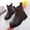 Brown, variant on Kids' Glossy Leather Ankle Boots Lightweight Low Top Multiple Solid Shades for Neighborhood Strolls Holiday Sightseeing 3-15 Years Beige 9-9.5 Years