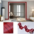thumbnail image 3 of sunsanly 1 Roll 5CM/10CMx10M Wood Grain Border Sticker Waterproof PVC Self-Adhesive Peel-And-Stick Mirror Frame Kitchen Bathroom Wall Border Decoration Wallpaper, 3 of 8