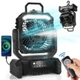 thumbnail image 1 of Ventilador nebulizador portátil para camping Odoland con luz de 3000 mAh, 1 of 8