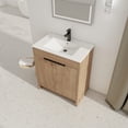 thumbnail image 4 of 30" Freestanding Bathroom Vanity with White Ceramic Sink & 2 Soft-Close Cabinet Doors, 4 of 9
