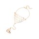 thumbnail image 1 of Sonducket Aleación anillo ajustable mano arnés cadena mujer chica mano joyería Type1 NO1, 1 of 6