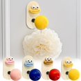 thumbnail image 4 of Big Mouth Wall Hooks – Decorative Wall Mounted Coat Hooks for Hanging Coats, Scarves, Bags, Purses, Backpacks, Towels and More, Strong Load Bearing Funny Wall Hooks With Knob, 1 Pack,Blue, 4 of 9