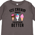 thumbnail image 4 of Inktastic Ice Cream Makes Everything Better Boys or Girls Long Sleeve Toddler T-Shirt, 4 of 5