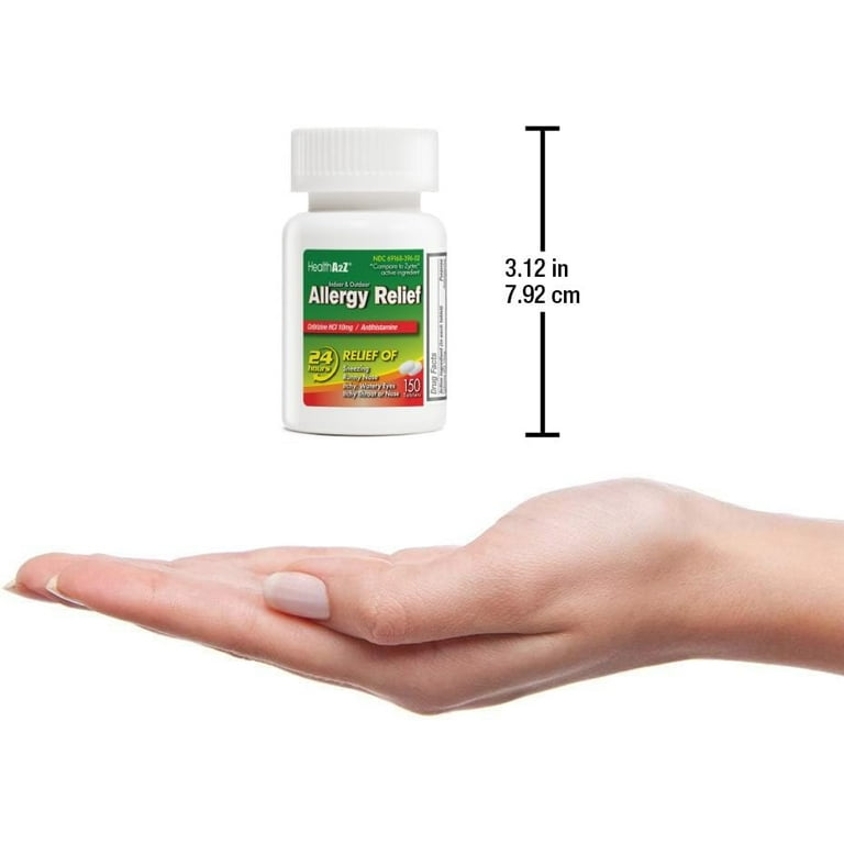 HealthA2Z® Allergy Relief | Cetirizine 10mg | All Day Allergy