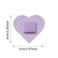thumbnail image 2 of Pasadores de pelo en forma de corazón con almohadillas acolchadas para niñas, suaves, 1 unidad, 2 of 7
