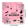 thumbnail image 2 of 20 Pcs Pink Halloween Paper Napkins, Cute Disposable Party Napkins for 20 Guests, Spooky Ghost Bat Skull Theme for Baby Shower Birthday Supplies, 2 of 6