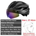 thumbnail image 2 of NEWBOLER-casco de ciclismo con luz LED para hombre y mujer, accesorio con lentes extraíbles para bicicleta de montaña o de carretera, con gafas Fivean Cascos de ciclismo, 2 of 2