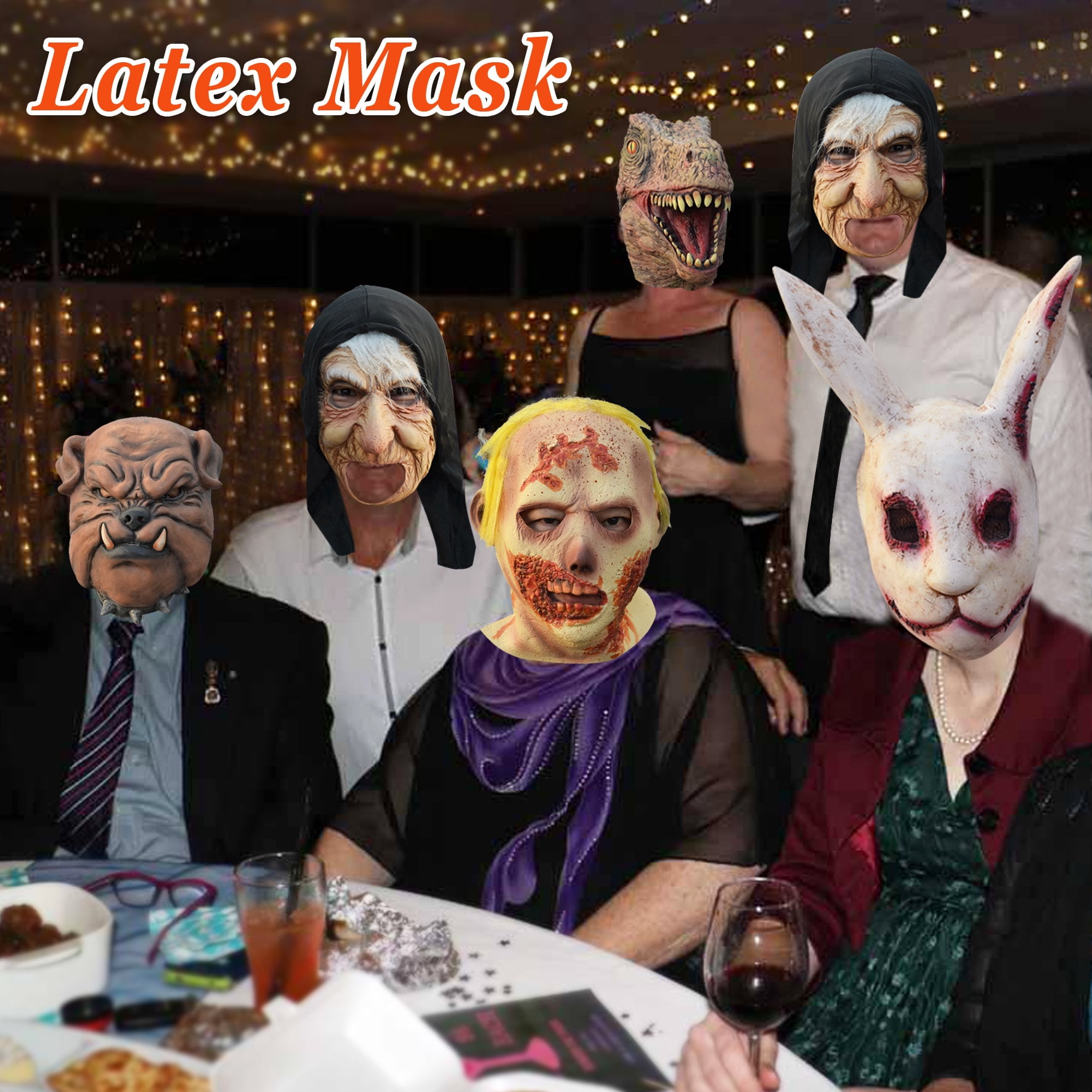 Strong Camel Latex Head Mask Deluxe Novelty Mask for Halloween Costume Party for Adult