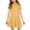 Yellow, variant on Ruyang Casual Midi Dresses for Toddler Girls Solid Crewneck Short Sleeve Dresses Summer Ruffle Hem A Line Swing Sundress