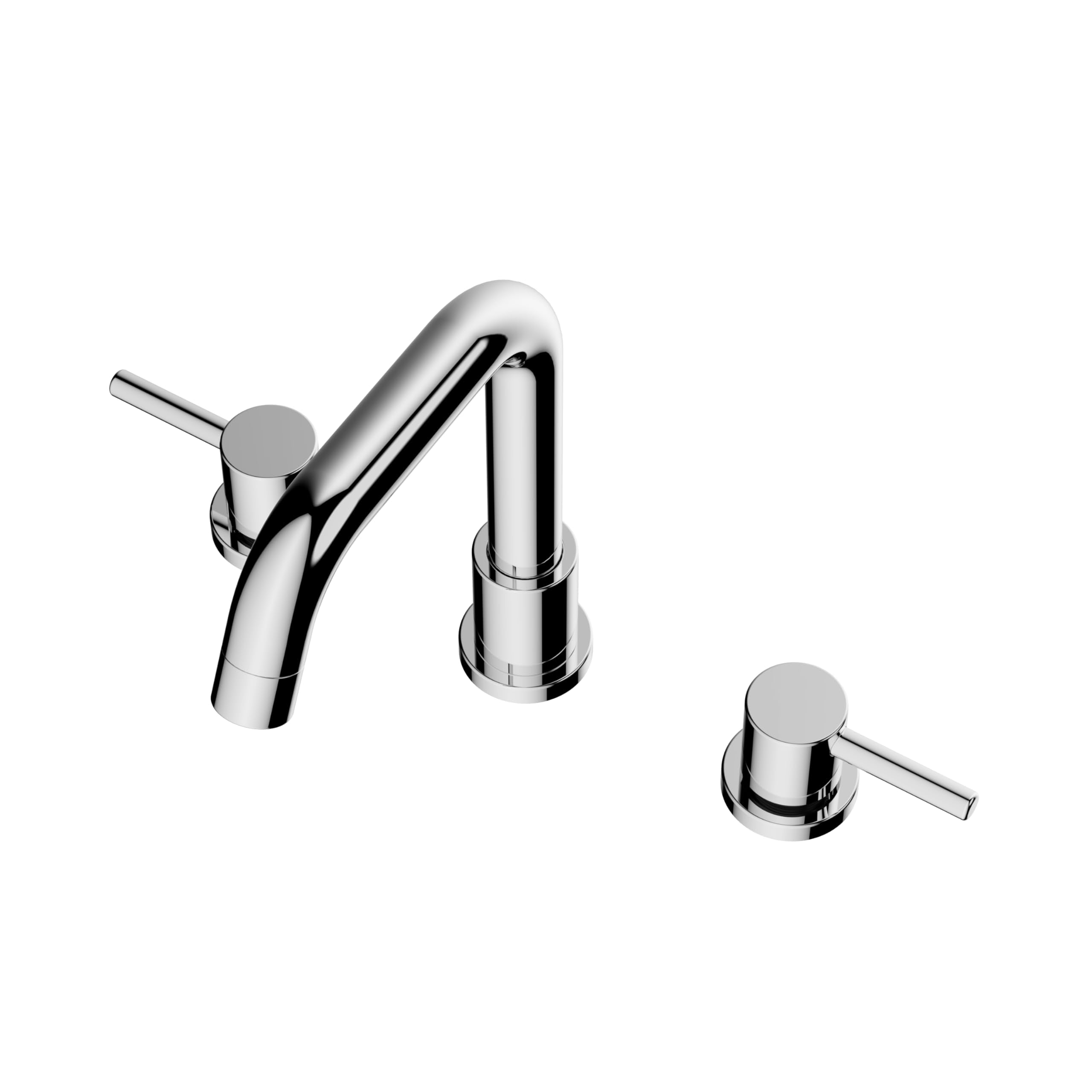 8 inch Widespread Bathroom Faucet, Bathroom Sink Faucet with Pop-up Drain and Supply Lines, Two Handles, 360 Degree Swivel Sink Faucet for Bathroom Sink Vanity RV Farmhouse Sink