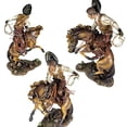 thumbnail image 6 of Urbalabs Bucking Bronco Rodeo Cowboy Roper 18" Inch Horseback Office Desk Western Decor Statue Sculpture Cowboy Wild West Decor Country Hand Painted Ranch Rodeo Home (Rodeo Cowboy 18 in), 6 of 7