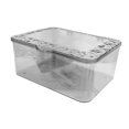 thumbnail image 4 of Organizador de escritorio almacenamiento Bin Organización Cosmética Caja de almacenamiento de papelería para almacenamiento para de tocador Gris mejorado, 4 of 8