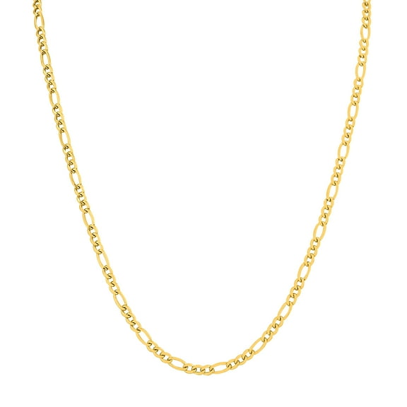 14K Yellow Gold Filled 3.5mm Figaro Chain with Lobster Clasp - 20 Inch