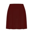 thumbnail image 4 of vigerkar Womens Summer Active Skirt for Sports Running Gym Training Plus Size Athletic Tennis Skorts Golf Skirts (Wine, 5XL), 4 of 4