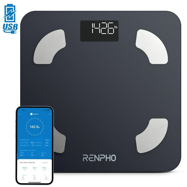 RENPHO Smart Scale for Carpet, Bluetooth Digital Body Weight Scale