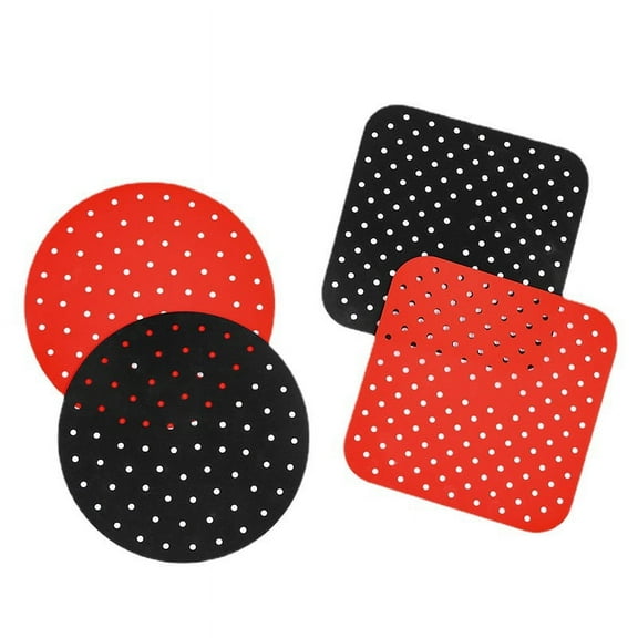 EASTIN 4Pcs Reusable Air Fryer Liners Round Silicone Air Fryer Liners Air Fryer Liner Food Grade Reusable Silicone Anti-slip Round Air Fryer Mat Non-Stick Steaming Basket Mat Cooking Kitchen Tool