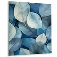 thumbnail image 2 of Designart "Grey Blue Leafs Harmony Cool Tones" Floral Metal Wall Art Prints, 2 of 5