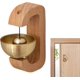 thumbnail image 1 of Timbre artesanal, timbre decorativo de madera con soporte magnético, timbre de entrada comercial para tiendas, apto para puertas, ventanas y refrigeradores., 1 of 5