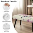 thumbnail image 6 of Whosucclay Hummingbird Cherry Blossom Print Dining Bench Slipcover Rectangle Bench Cover for Dining Room, Living Room, Bedroom, Kitchen Waterproof Benches Seat Covers Universal Bench Protectors, 6 of 7