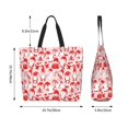 thumbnail image 4 of Kdxio Gnome Merry Christmas Casual Tote Bags Women Big Capacity Shoulder Bag for Women Travel Shoulder Bags Handbags, 4 of 6