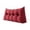 C003- Wine Red, variant on Xxl Vintage Cotton Linen Triangle Bed Back Cushion, Headboard Wedge Pillow, Bed Reading Pillow, Back Support for Couch, Plush Tufted Red Soft Pad, Multi-Use for Dorm, Living Room