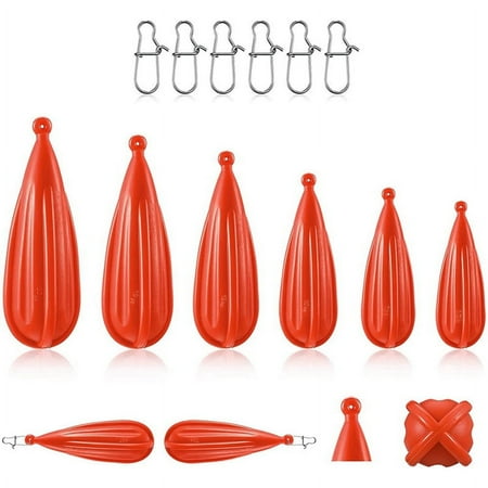 Mawalde Casting Fishing Rod Fishing Practice Plug Fishing Casting Plug Baitcasting Rubber Practice Plug Suitable For Improving Casting Skill 6Pcs