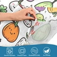 thumbnail image 4 of Yayeee Kitchen Valance Rod Pocket 54" x 18" Living Room Window Curtain, Cute Vegetables, 4 of 6