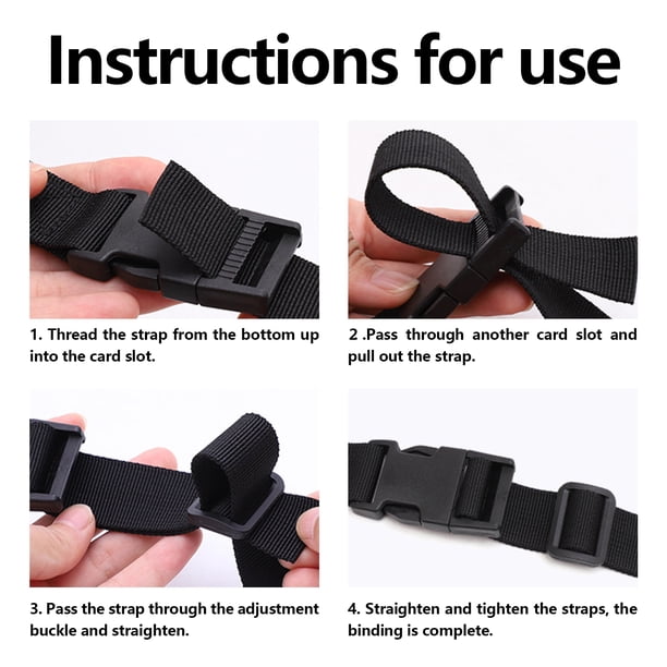 LELE LIFE 8Pack Utility Straps with Quick-Release Buckle, 59