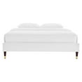 thumbnail image 4 of Modway Harlow Full Performance Velvet Platform Bed Frame in White, 4 of 5
