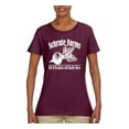 thumbnail image 2 of Wild Bobby, Farms Bed and Breakfast The Office, Pop Culture, Women Graphic Tees, Maroon, Small, 2 of 3